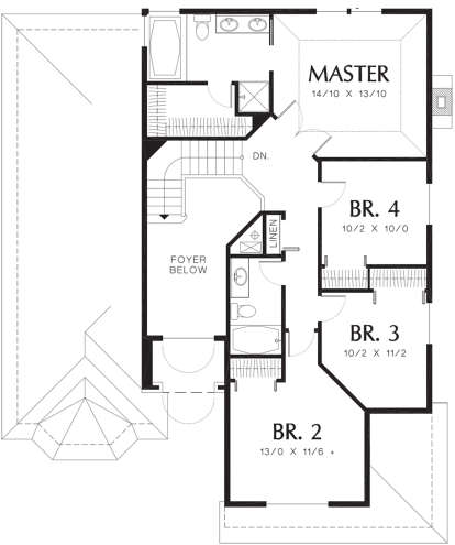 Second Floor for House Plan #2559-00451