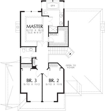 Second Floor for House Plan #2559-00456