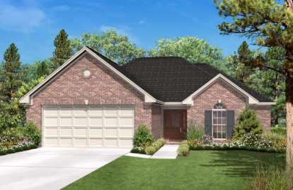 Ranch House Plan #041-00008 Elevation Photo