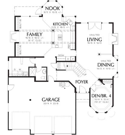 Main Floor  for House Plan #2559-00460