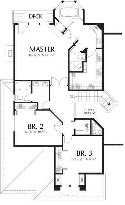 Second Floor for House Plan #2559-00460