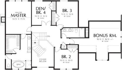 Second Floor for House Plan #2559-00461