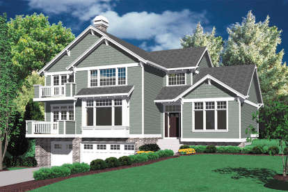 Craftsman House Plan #2559-00463 Elevation Photo