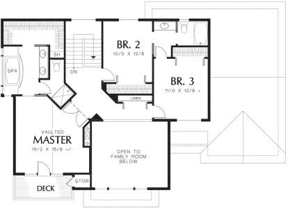 Second Floor for House Plan #2559-00463