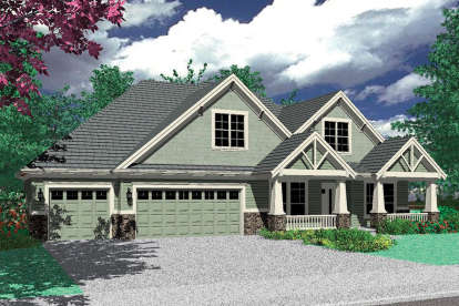 Craftsman House Plan #2559-00469 Elevation Photo