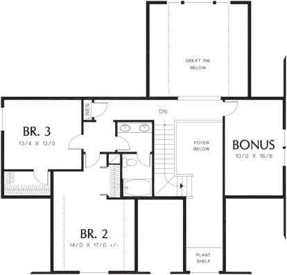 Second Floor for House Plan #2559-00469