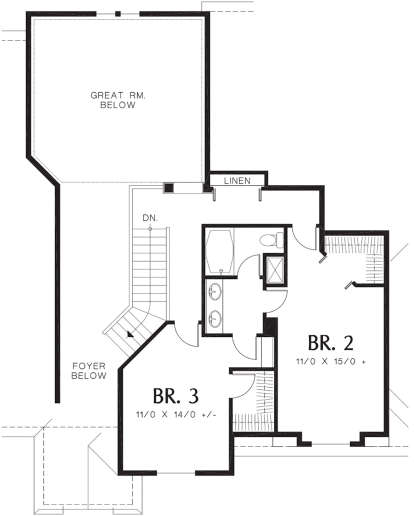 Second Floor for House Plan #2559-00474