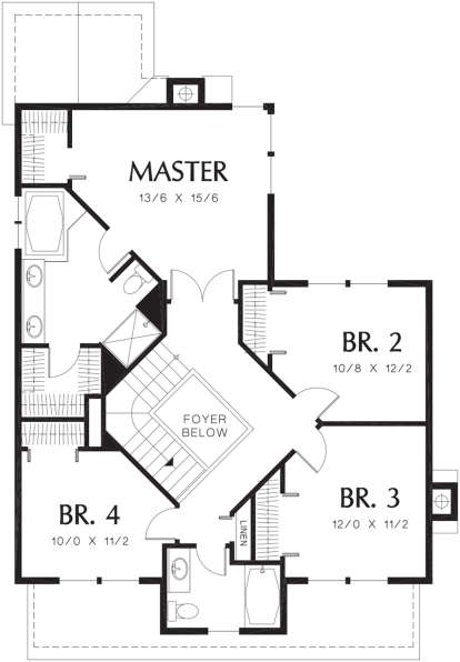Second Floor for House Plan #2559-00475