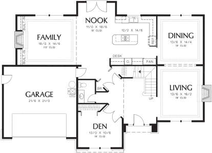 Main Floor  for House Plan #2559-00477