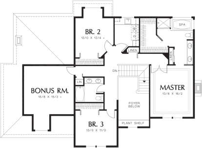 Second Floor for House Plan #2559-00477