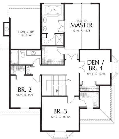 Second Floor for House Plan #2559-00478