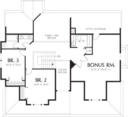 Second Floor for House Plan #2559-00479