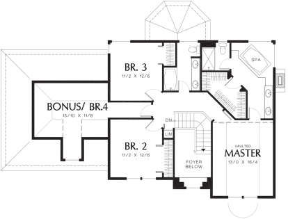 Second Floor for House Plan #2559-00482