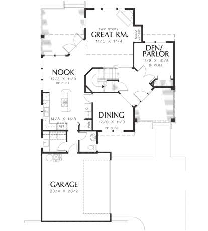 Main Floor  for House Plan #2559-00484