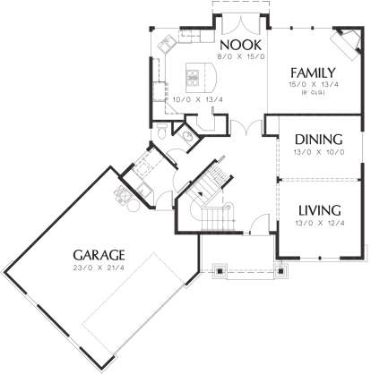 Main Floor  for House Plan #2559-00486