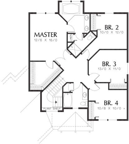 Second Floor for House Plan #2559-00486