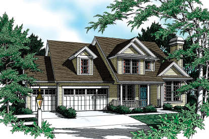 Country House Plan #2559-00487 Elevation Photo