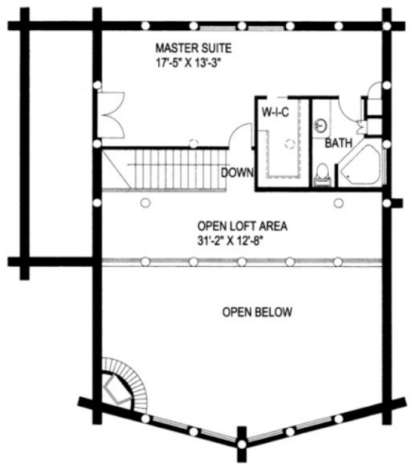 Second Floor for House Plan #039-00012