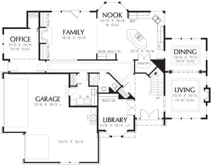 Main Floor  for House Plan #2559-00488