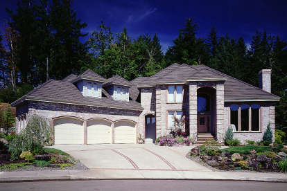 European House Plan #2559-00500 Elevation Photo