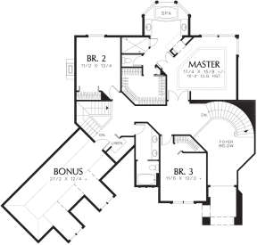 Second Floor for House Plan #2559-00500