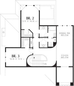 Second Floor for House Plan #2559-00502