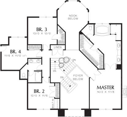Second Floor for House Plan #2559-00504