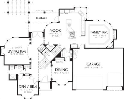 Main Floor  for House Plan #2559-00505