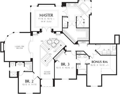 Second Floor for House Plan #2559-00505