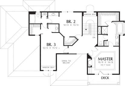 Second Floor for House Plan #2559-00507