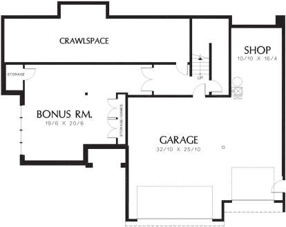 Garage for House Plan #2559-00507