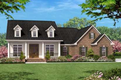 3 Bed, 2 Bath, 1500 Square Foot House Plan - #041-00010