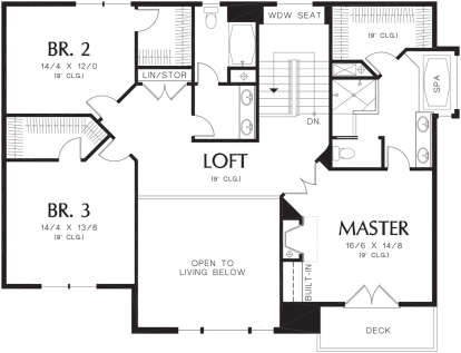 Second Floor for House Plan #2559-00508