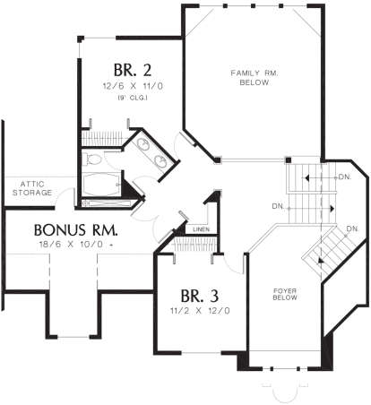 Second Floor for House Plan #2559-00509