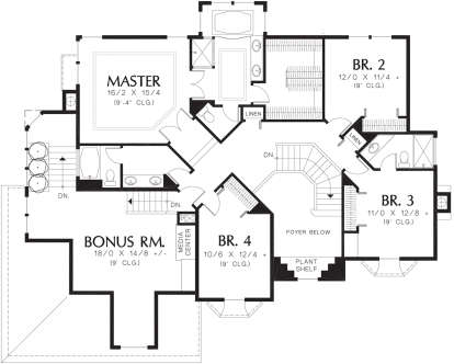 Second Floor for House Plan #2559-00510