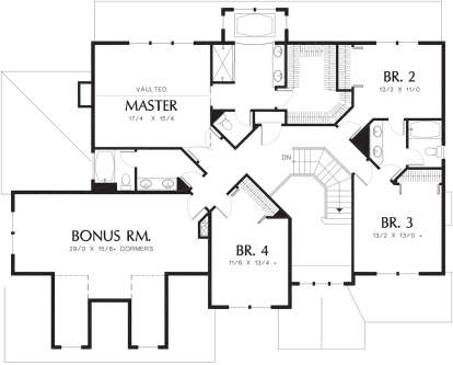 Second Floor for House Plan #2559-00512