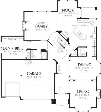 Main Floor  for House Plan #2559-00513