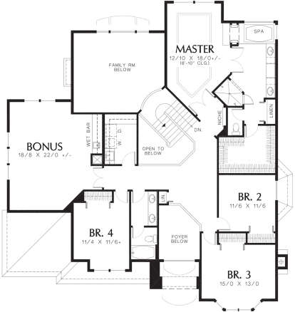 Second Floor for House Plan #2559-00513