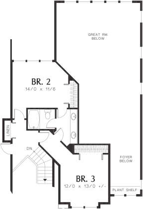 Second Floor for House Plan #2559-00514