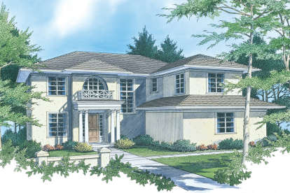 Mediterranean House Plan #2559-00517 Elevation Photo