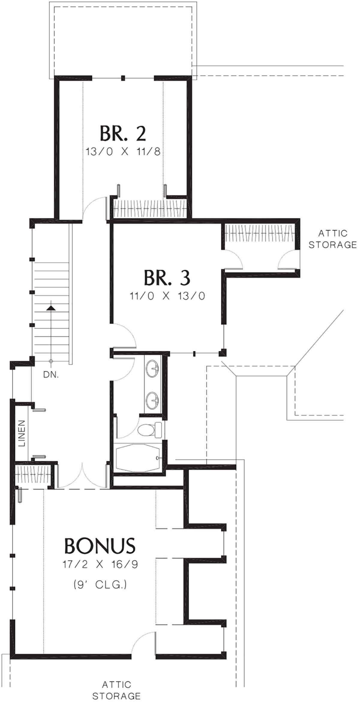 Second Floor for House Plan #2559-00518