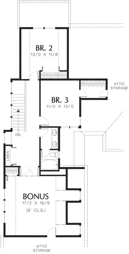 Second Floor for House Plan #2559-00518