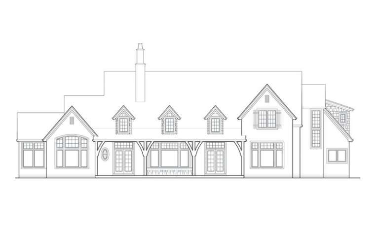 European House Plan #2559-00519 Elevation Photo