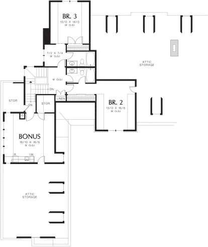 Second Floor for House Plan #2559-00519