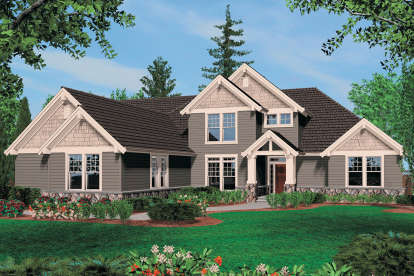 Craftsman House Plan #2559-00521 Elevation Photo