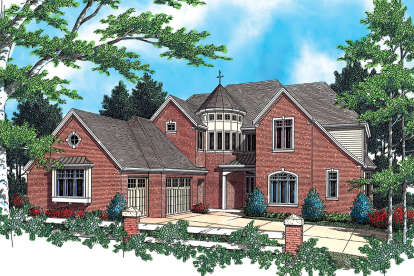 French Country House Plan #2559-00522 Elevation Photo