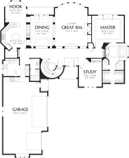 Main Floor  for House Plan #2559-00522