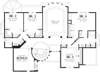 Second Floor for House Plan #2559-00522