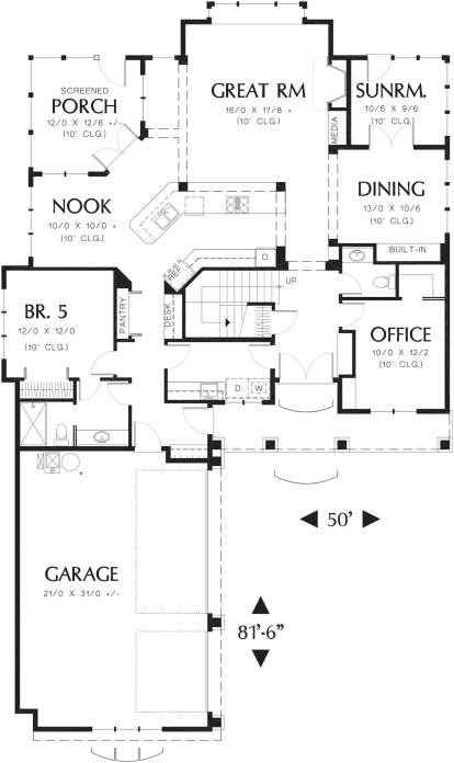 Main Floor  for House Plan #2559-00524
