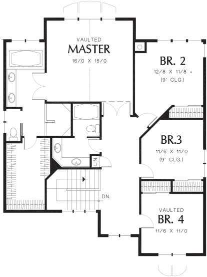 Second Floor for House Plan #2559-00524